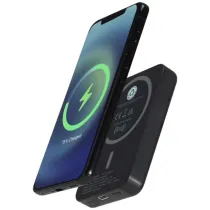 Acrab magnetyczny bezprzewodowy powerbank o pojemności 5000 mAh i mocy 15 W z technologią PD 20 W — wykonany z tworzyw sztyc