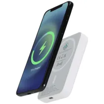 Acrab magnetyczny bezprzewodowy powerbank o pojemności 5000 mAh i mocy 15 W z technologią PD 20 W — wykonany z tworzyw sztyc