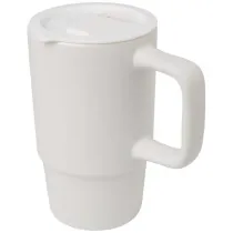 Carter kubek ceramiczny o pojemności 450 ml z plastikową pokrywką