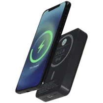 Acrab magnetyczny bezprzewodowy powerbank o pojemności 10 000 mAh i mocy 15 W z technologią 20 W PD — wykonany z tworzyw szt
