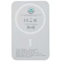 Acrab magnetyczny bezprzewodowy powerbank o pojemności 10 000 mAh i mocy 15 W z technologią 20 W PD — wykonany z tworzyw szt