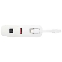 Acrux powerbank do tabletu o pojemności 10 000 mAh i mocy 35 W z wbudowanym kablem typu C - wykonany z tworzyw sztucznych poc