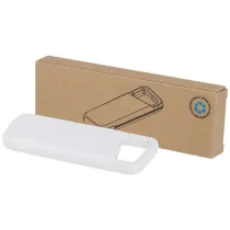 Alkes wodoodporny powerbank z karabińczykiem o pojemności 5000 mAh i mocy 12 W, wykonany z tworzyw sztucznych pochodzących z 