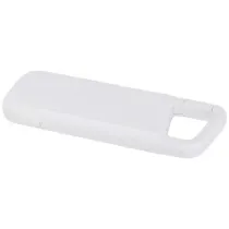 Alkes wodoodporny powerbank z karabińczykiem o pojemności 5000 mAh i mocy 12 W, wykonany z tworzyw sztucznych pochodzących z 