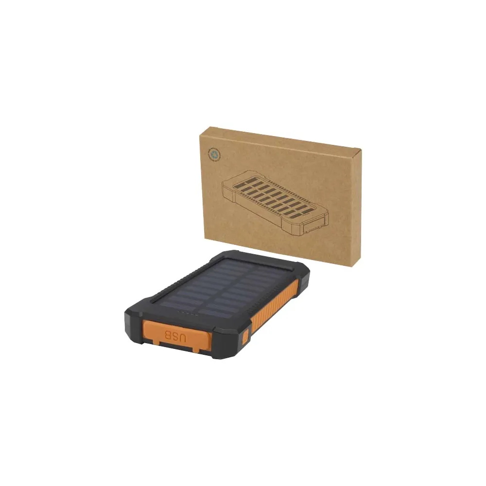 Altair wytrzymały powerbank o pojemności 5000 mAh i mocy 10 W, wykonany z tworzyw sztucznych pochodzących z recyklingu, z wbu