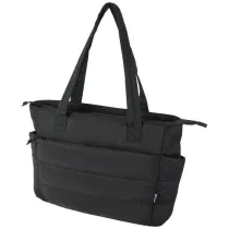 Puffer torba na zakupy z certyfikatem GRS z recyklingu na laptopa o przekątnej 15,6 cala, 18 l 