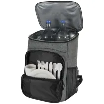 Tundra plecak termiczny z certyfikatem GRS z recyklingu z zestawem sztućców, 20 l