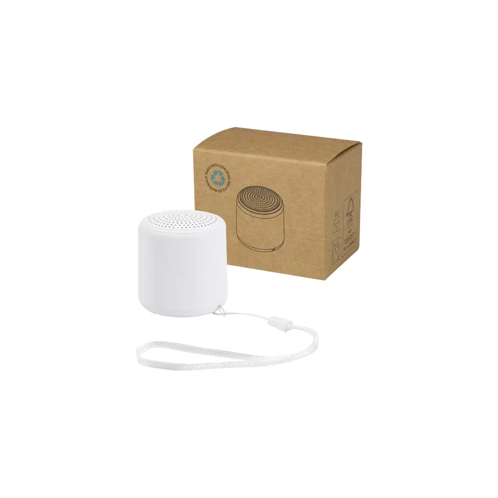 Velkis głośnik bezprzewodowy Bluetooth® o mocy 3 W z tworzyw sztucznych pochodzących z recyklingu