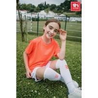 THC RUN KIDS WH. Dziecięce skarpety sportowe do połowy łydki
