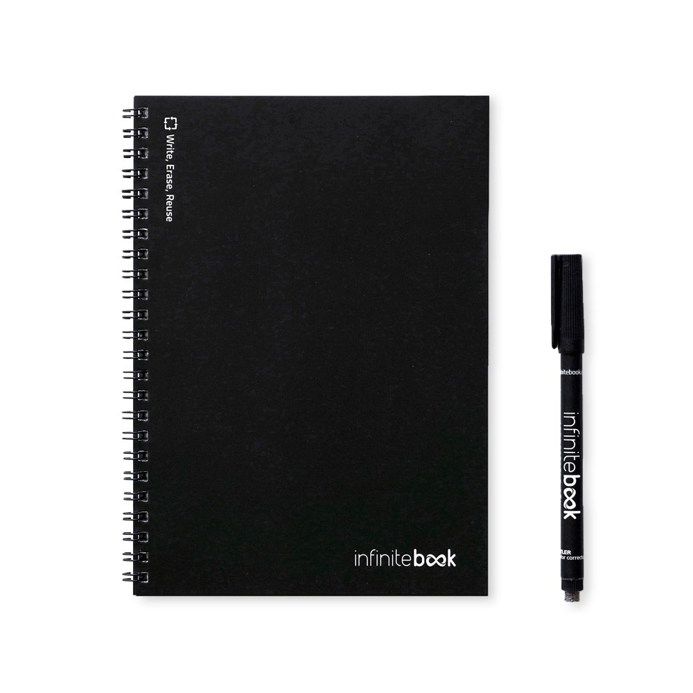 INFINITEBOOK PLAIN A5. Infinitebook z elastyczną okładką i 15 zwykłymi stronami do tablicy
