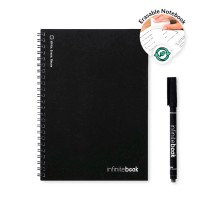 INFINITEBOOK PLAIN A5. Infinitebook z elastyczną okładką i 15 zwykłymi stronami do tablicy