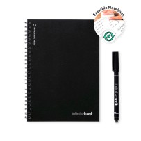 INFINITEBOOK LINED A5. Infinitebook z elastyczną okładką i 15 stronami do tablicy w linie
