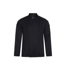 VL AGNI. Kurtka kucharska unisex (190 g/m²) z bawełny (35%) i poliestru z recyklingu (65%)
