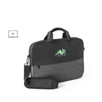 GENOA. Wyściełana torba na laptopa z recyklingowanego poliestru 600D o wysokiej gęstości 15”
