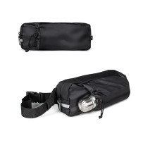 DELFOS POUCH SHINY. Torba biodrowa z 300D poliestru pochodzącego (błyszczące wykończenie) i 600D poliestru pochodzącego z e
