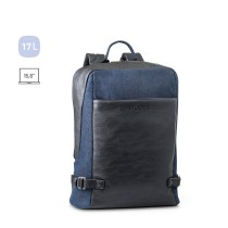 DIVERGENT BACKPACK I. Plecak na laptopa do 15.6'' z dżinsu i PU