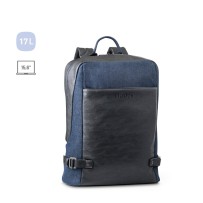 DIVERGENT BACKPACK I. Plecak na laptopa do 15.6'' z dżinsu i PU