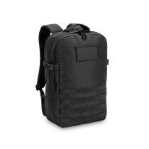 EDINBURGH BPACK. Plecak w stylu wojskowym wykonany z 600D, poliestru z recyklingu o wysokiej gęstości i podszewki z 210D polie