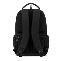 BOSTON SOLID. Plecak na laptopa (17") z nylonu 150D z 2 wyściełanymi przegrodami