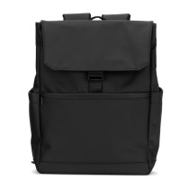 AZORES BAG. Plecak na laptopa (16") z PU, z klapką zakrywającą wszystkie komory