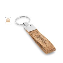 CORKS. Brelok wykonany z korka i metalu