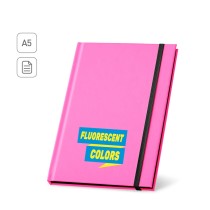 WATTERS. Notatnik A5 z fluorescencyjnego PU z kartkami w linie