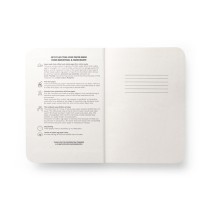 COFFEEPAD SEMI-RIGID. Notatnik A5 z półsztywną okładką wykonaną z odpadów łusek kawy (65%)