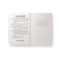 TEAPAD SEMI-RIGID. Notatnik A5 z półsztywną okładką wykonaną z odpadów liści herbaty (65%)