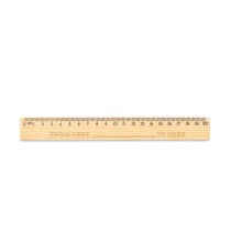 WESLEY 20. Linijka z drewna sosnowego o długości 20 cm