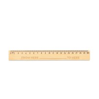 WESLEY 20. Linijka z drewna sosnowego o długości 20 cm