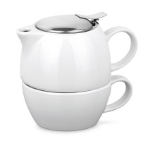 COLE. Porcelany zestaw do herbaty 2 w 1