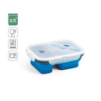 DILL. Lunch Box. Wysuwane hermetyczne pudełko wykonane z silikonu i PP (480 i 760 mL)