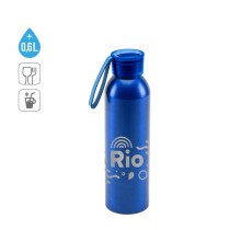 RIO. Aluminiowym ABS pochodzącego z recyklingu (100% z rAL) butelka z zakrętką z PP 660 ml