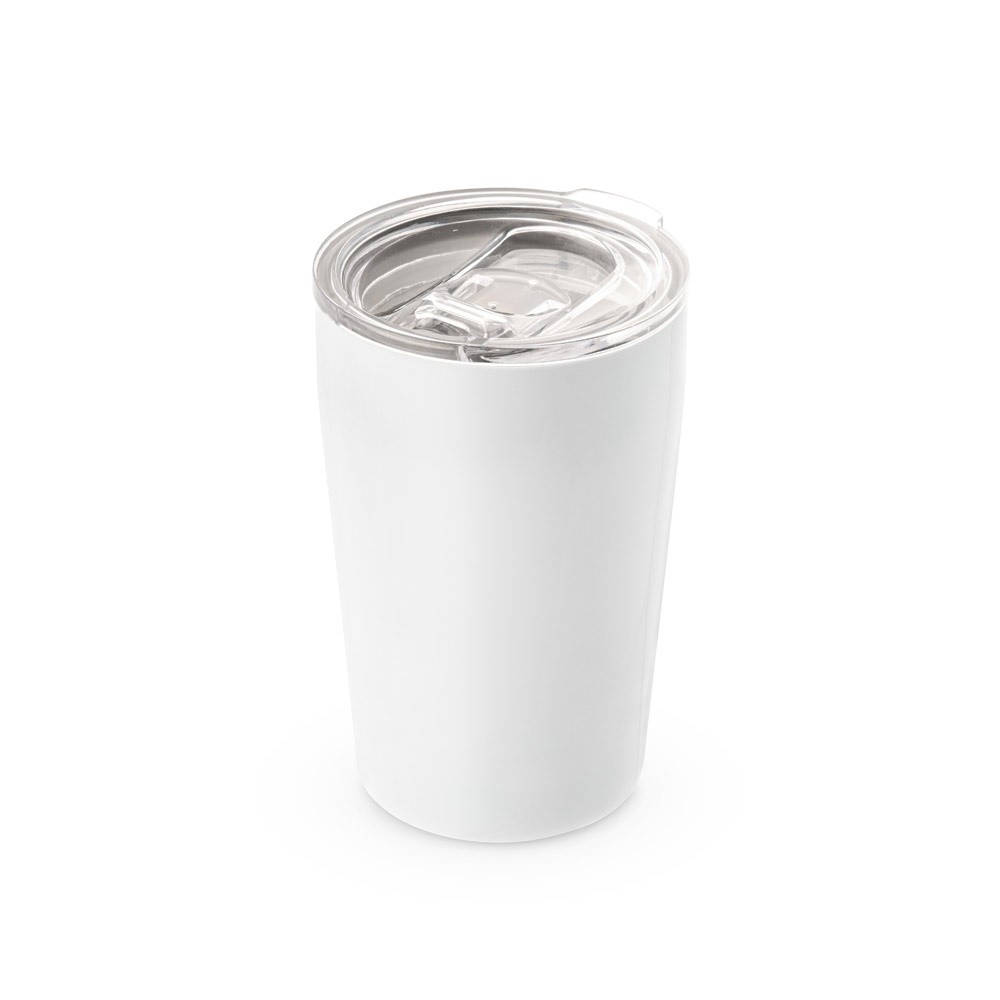SLIDER. Dwuścienny kubek podróżny do sublimacji wykonany 380 ml