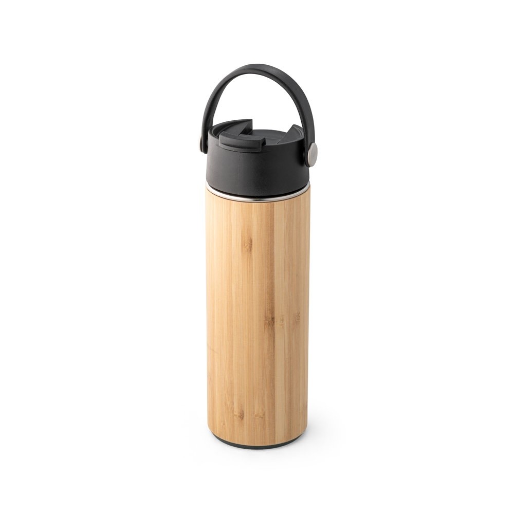 LAVER. Butelka termiczna z bambusa, stali nierdzewnej i PP 440 ml