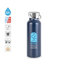 DUPLANTIS. Butelka ze stali nierdzewnej (36% z recyklingu) z izolacją próżniową 810 ml