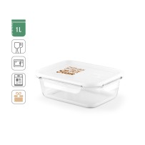 QUORIN. Lunch Box. Hermetyczne pudełko ze szkła borokrzemowego 1 L