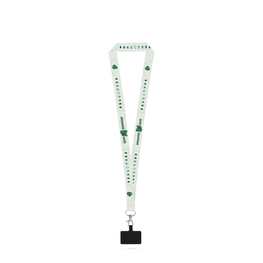 EPSOM. ZESTAW Smycz SUBLIMATION Long II (20 mm) z poliestru z recyklingu (100% rPET) z karabińczykiem spustowym o długości 20