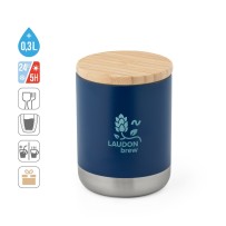 NORRE TUMBLER. Kubek wykonany ze stali nierdzewnej (36% z recyklingu) o podwójnych ściankach 370 ml
