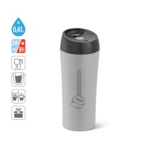 MONARDA. Kubek podróżny 470 ml ze stali nierdzewnej i PP