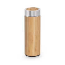 NATUREL. Butelka termiczna z bambusa i stali nierdzewnej (90% z recyklingu) 430 ml