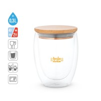 ECUADOR L. Kubek podróżny ze szkła borokrzemowego 350 ml