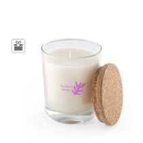 ZEN 180. Aromatyczna świeca w szklanym kubku z korkową pokrywką 180 g