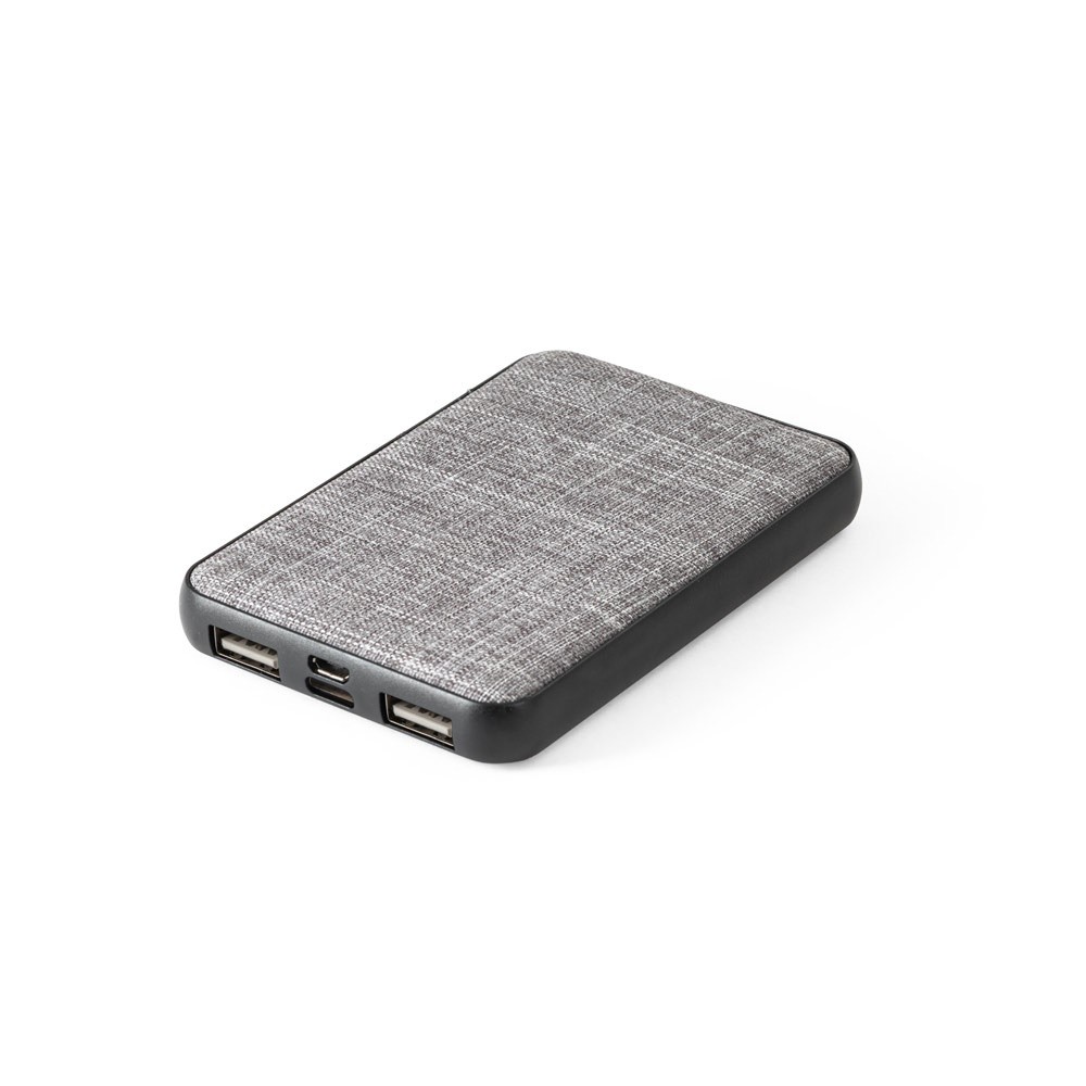 RENEWAL BATTERY. Power bank 5.000 mAh wykonany w PET pochodzącego z recyklingu (100% rPET)