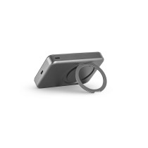 WARSHEL 10. Magnetyczny power bank 10 000 mAh z superszybką ładowarką bezprzewodową 15 W z recyklingowanego ABS (100% rABS) 