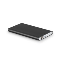 MARCET. Power bank slim 4'000 mAh z ABS z recyklingu (70% rABS) i aluminium z recyklingu (30% rAL)