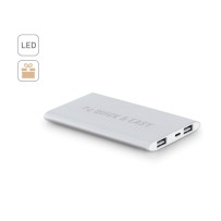 NOBEL. Power bank 7.200 mAh z aluminium pochodzącego z recyklingu (100% z rAL)