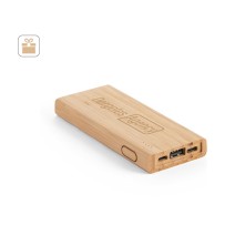 KOHN. Power bank 5.000 mAh z bambusa