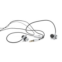 VIBRATION. Słuchawki z mikrofonem wykonane z metalu i ABS