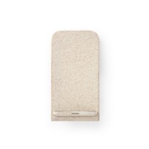 ENGLERT. Uchwyt na smartfon z szybką ładowarką bezprzewodową 10 W wykonany w ABS pochodzącego z recyklingu (70% rABS) i wł